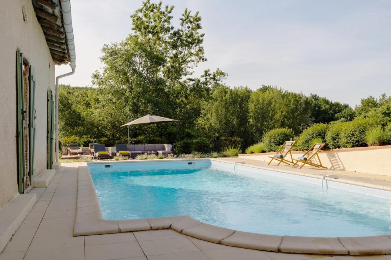 Villa Avec Vue - Piscine Privee, Cuisine D'Ete, Jeux Video Et Appareils De Fitness Puygaillard-de-Lomagne Exterior foto